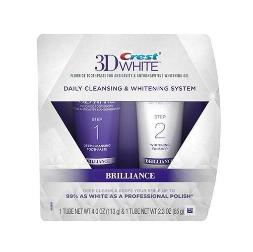 Crest 3D White Brilliance 2 step Whitening system - toothpaste