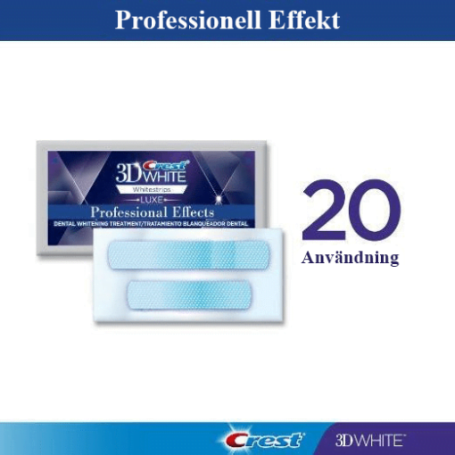 Professionella effekter Whitestrips - 20 påsar