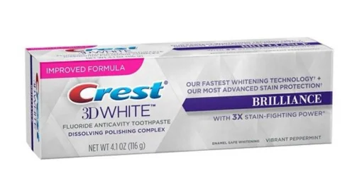 Crest 3D White Luxe Professional Effects 40 Strips + Crest Brilliance White Toothpaste Combo Pack - Image 3